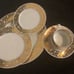 20pc Set 24KT Gold Montegut China