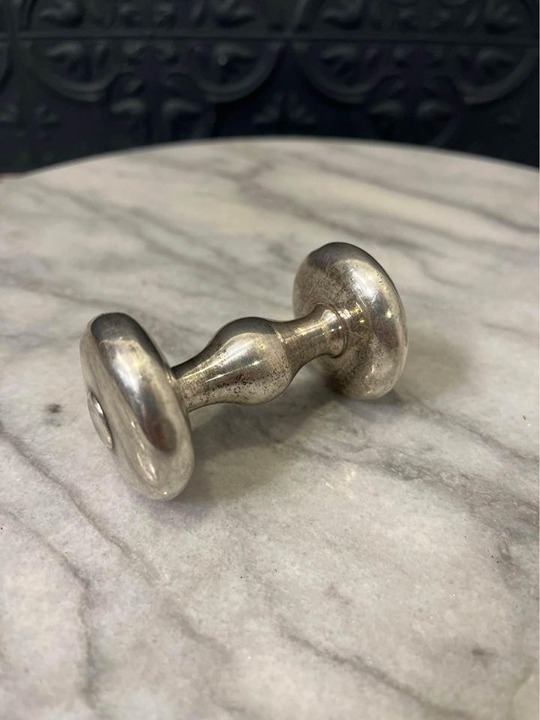 Towle silver baby rattle