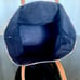 Tory Burch multi color striped canvas leather trim tote for beach/shopping/book