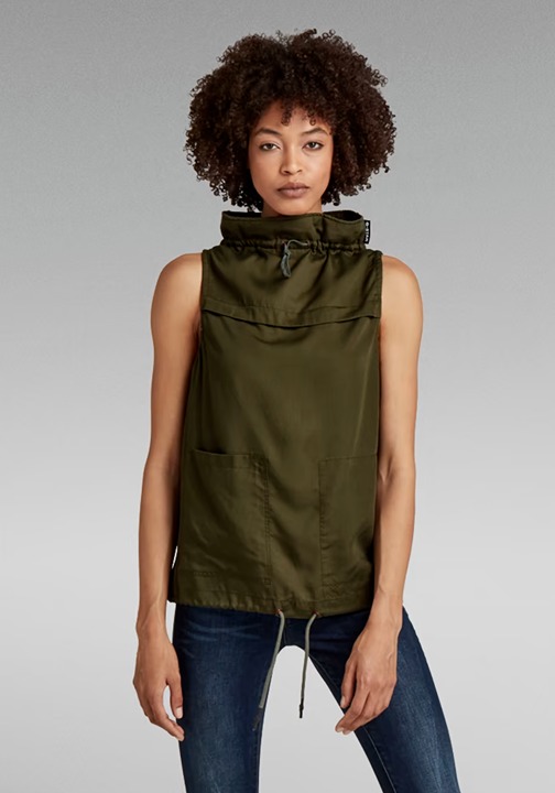 GSTAR - SLEEVELESS MOCK NECK TOP