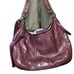 Coach Kristin Signature C Stitched Logo Patent Leather Shoulder Bag Plum #19282
