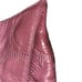 Coach Kristin Signature C Stitched Logo Patent Leather Shoulder Bag Plum #19282