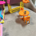 Lot of Polly Pocket Furniture and Pool and Slide and Tables