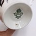 Aynsley Cabbage Rose Tea Cup and Saucer Pink Gold Burgundy White Vintage