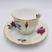 Aynsley Cabbage Rose Tea Cup and Saucer Pink Gold Burgundy White Vintage