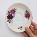 Aynsley Cabbage Rose Tea Cup and Saucer Pink Gold Burgundy White Vintage