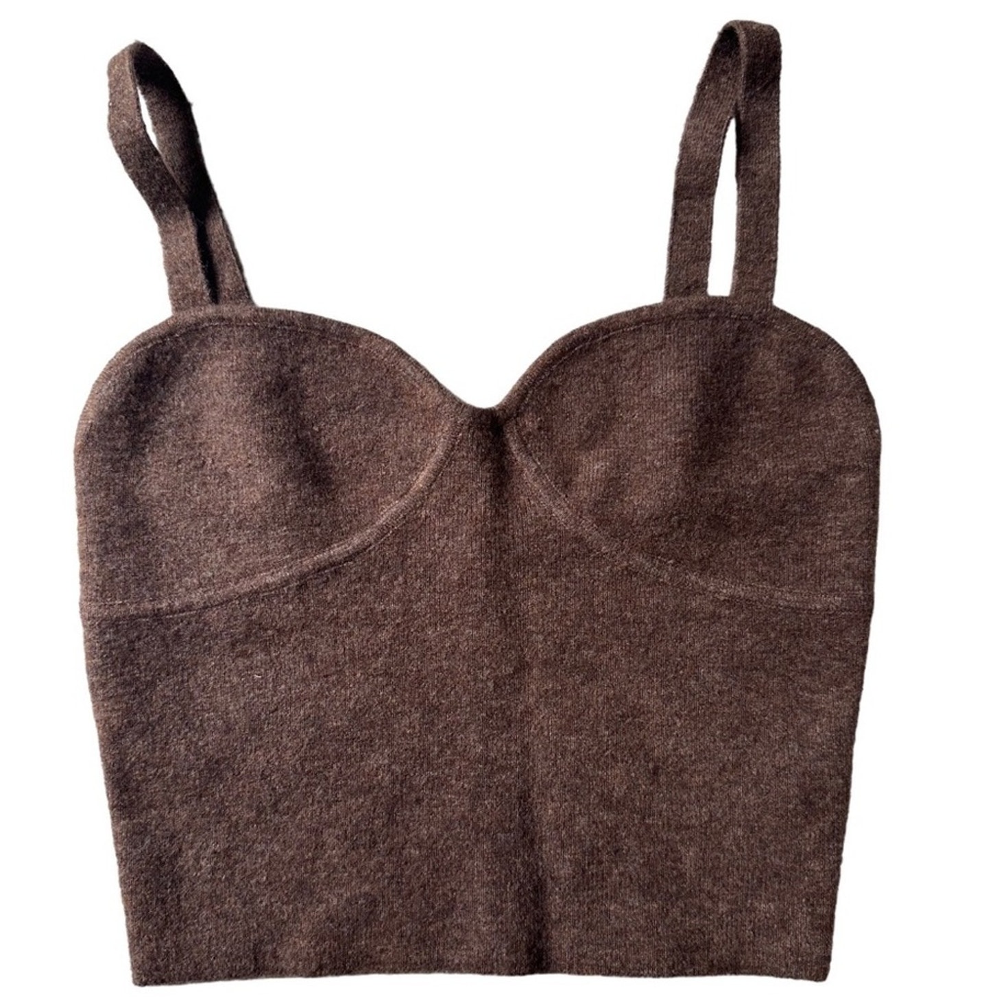 new Wilfred Sicily Bustier Crop Top in Rich Chestnut size S
