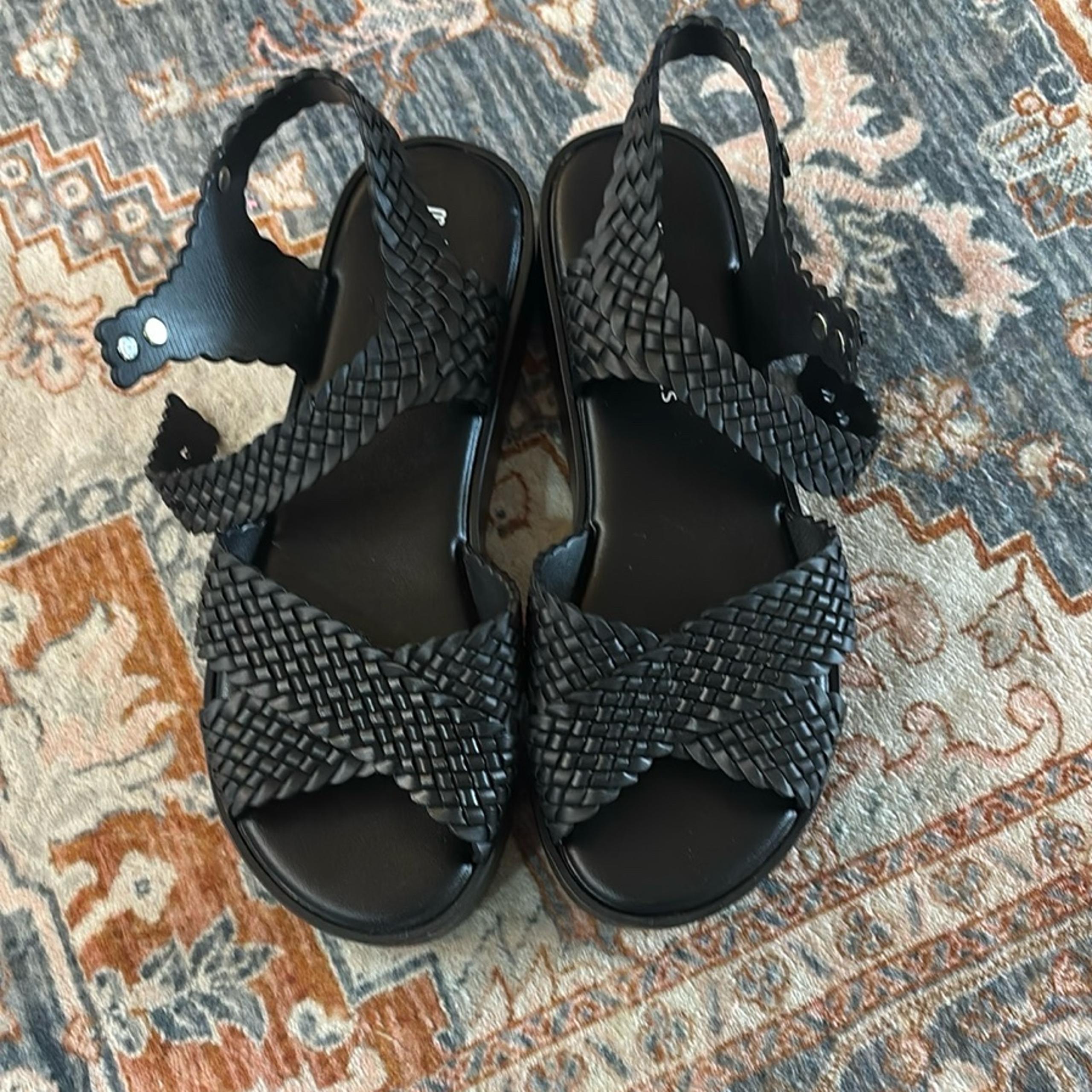 The Melissa + Salinas Black Platform Sandals