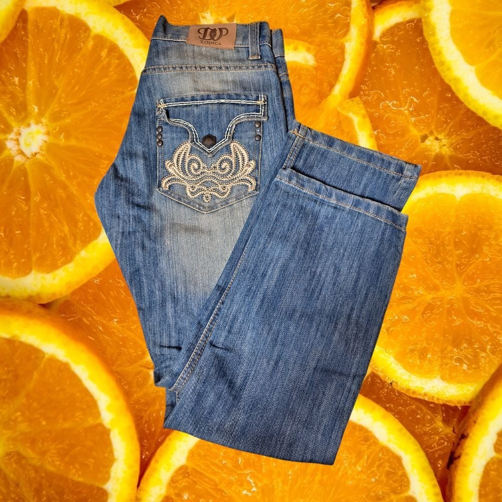 Dodeca Embellished Jeans Denim Pants Vintage Style Size 30x30