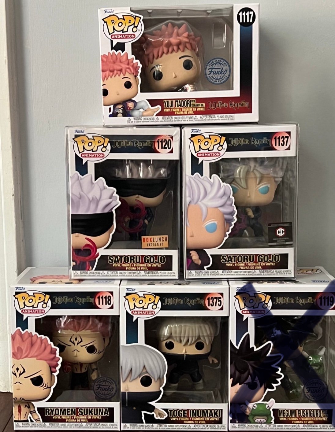JJK Jujutsu Kaisen Pop Yujitadori Satoru Gojo Toge Geto Ryomen Suguru Geto