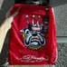 ꧁ NWT Rare VTG Red Ed Hardy Misha Bulldog Drawstring Bag ꧂
