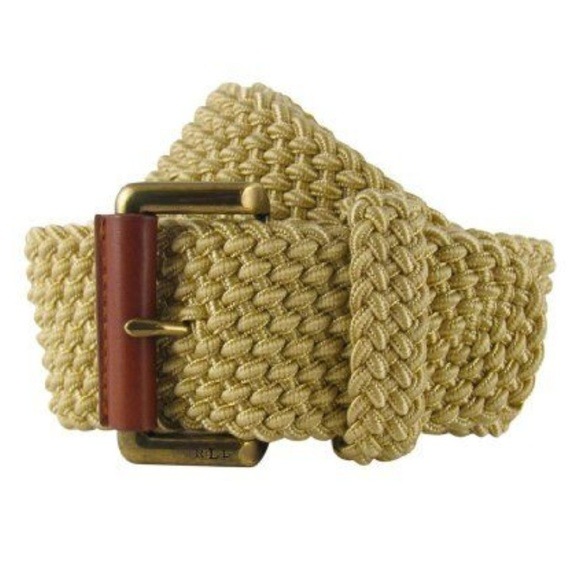 LAUREN Ralph Lauren Nylon Cord wide woven Belt