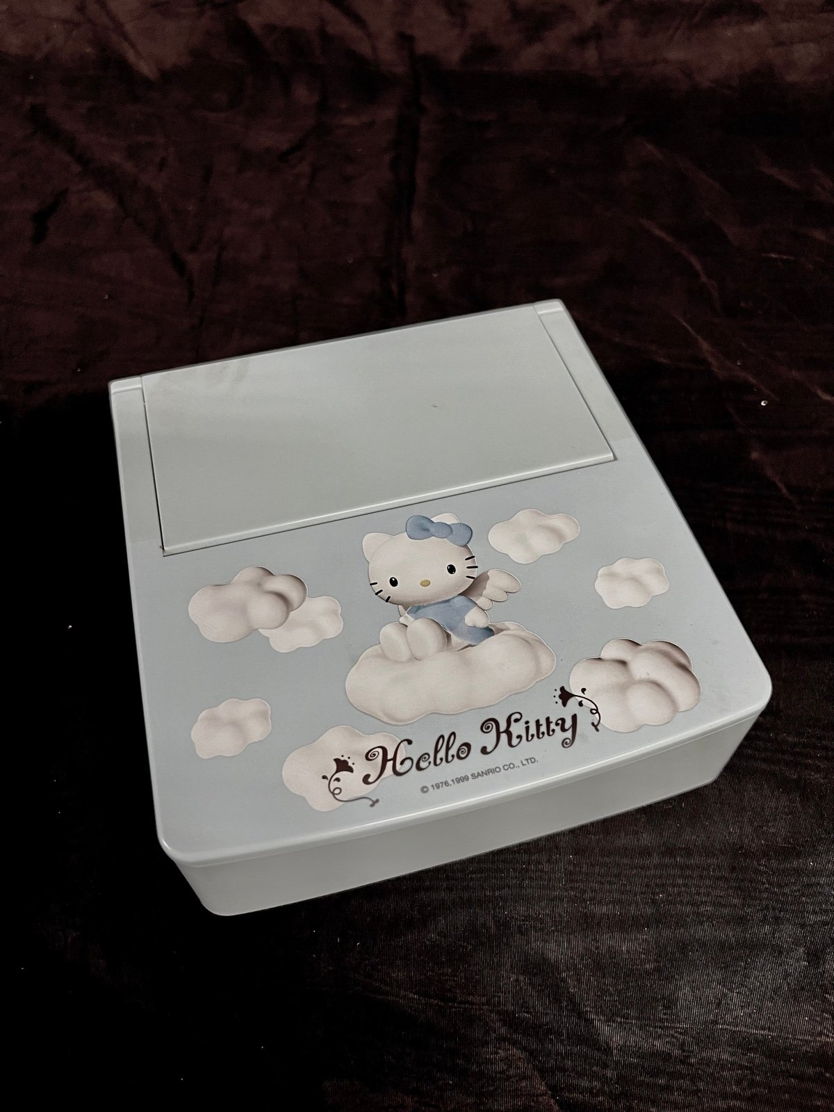 1998 Hello Kitty Blue Angel Accessory Box with mirror