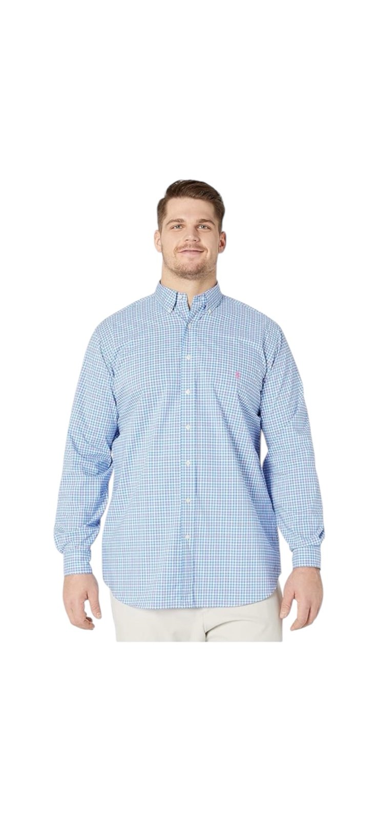 Polo Ralph Lauren Stretch Poplin Button Down Shirt, XLT