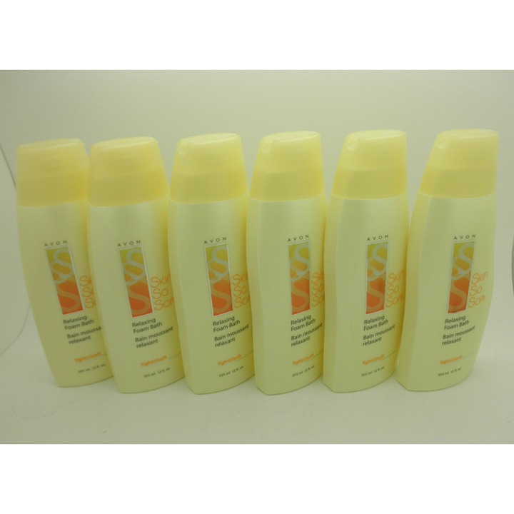 AVON Skin-So-Soft SSS Light & Lush Relaxing Foam Bath - Lot of 6