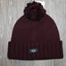 NWT UGG WOMEN'S POM KNIT HAT PORT‎ BURGUNDY