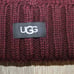 NWT UGG WOMEN'S POM KNIT HAT PORT‎ BURGUNDY