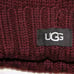 NWT UGG WOMEN'S POM KNIT HAT PORT‎ BURGUNDY