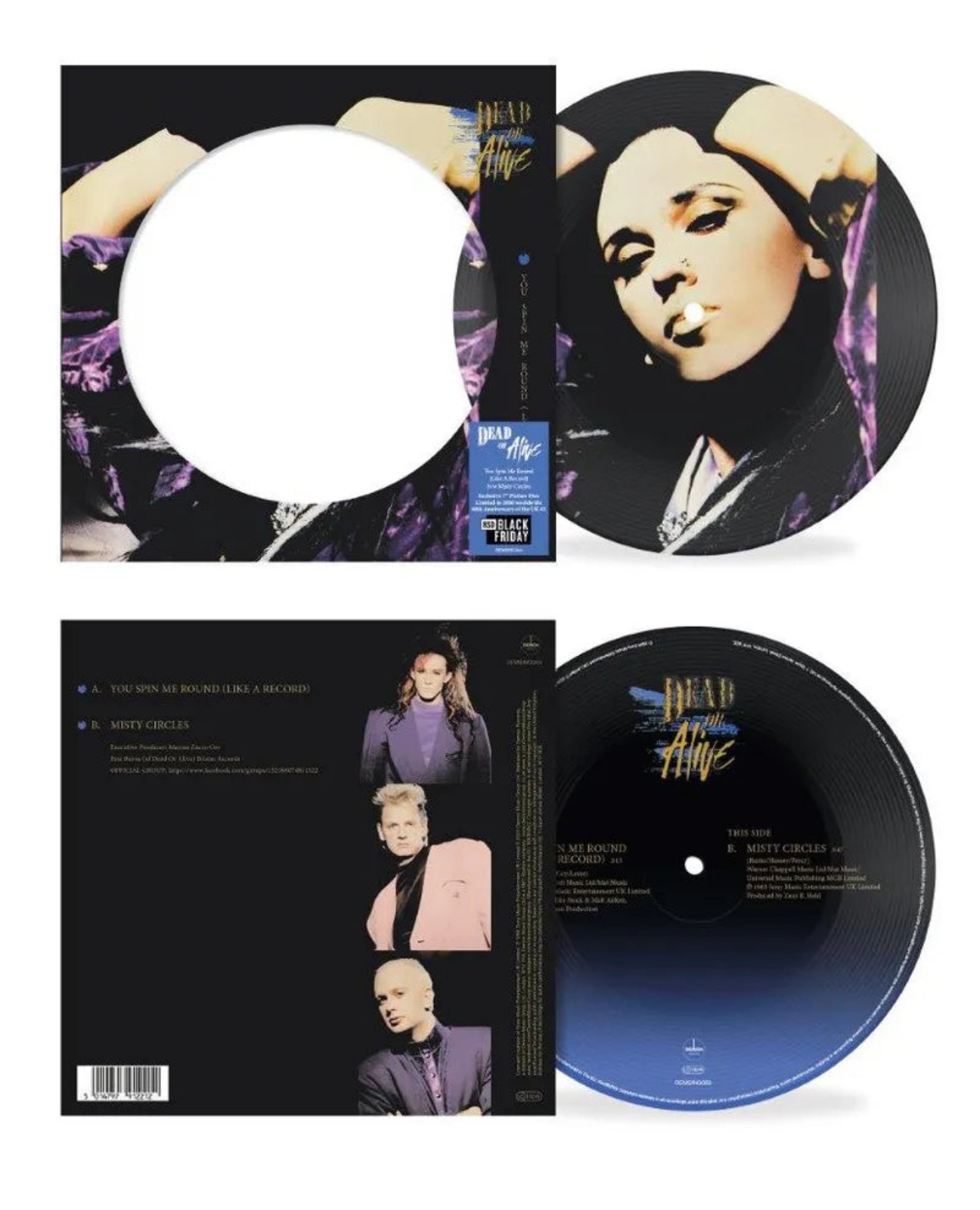 Dead or Alive: You Spin Me Round Like A Record 7 RSD Picture Disc Vinyl 40th