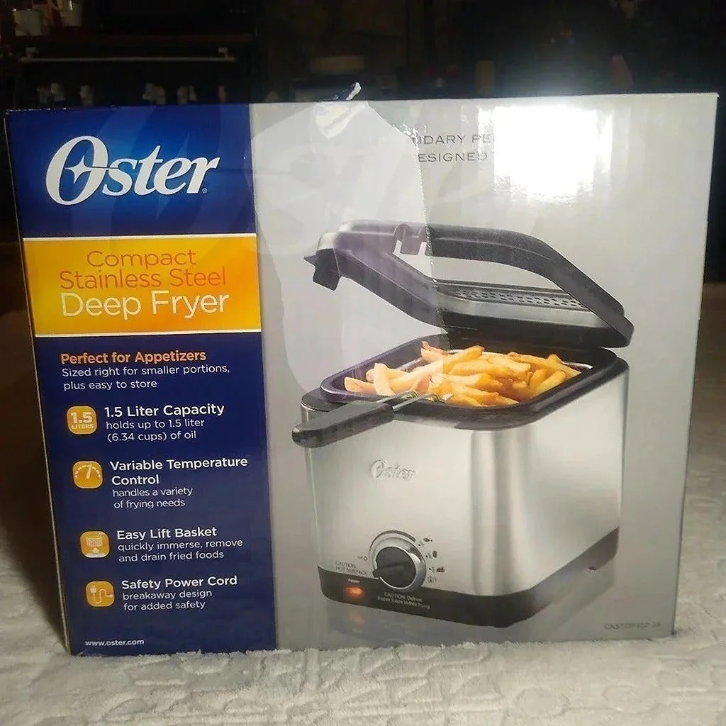 Oster Deep Fryer Stainless Steel Compact - Brand New