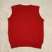 K&J Ashley Vintage Red Funky 80s 90s Fairy Kei Panda Sweater Vest One Size