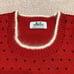 K&J Ashley Vintage Red Funky 80s 90s Fairy Kei Panda Sweater Vest One Size