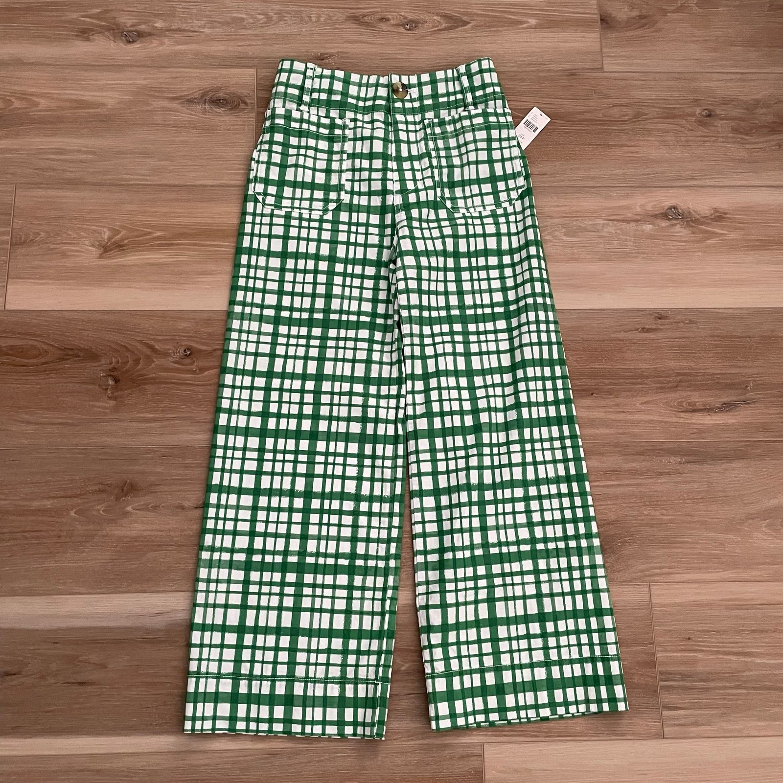 Anthropologie Maeve PETITE Colette Cropped Wide-Leg Pants 24 Petite