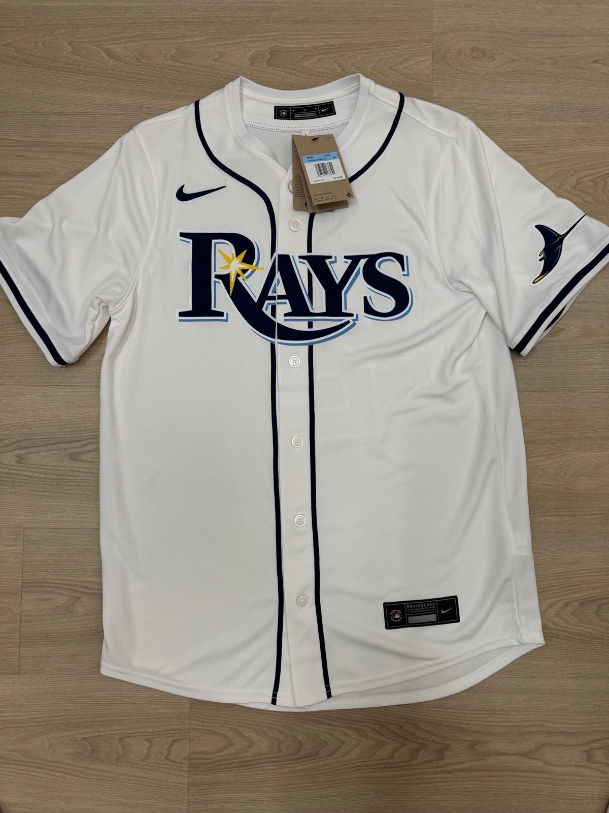 MLB Nike Tampa Bay Rays Diaz Baseball Jersey Authentic NEW Size Medium