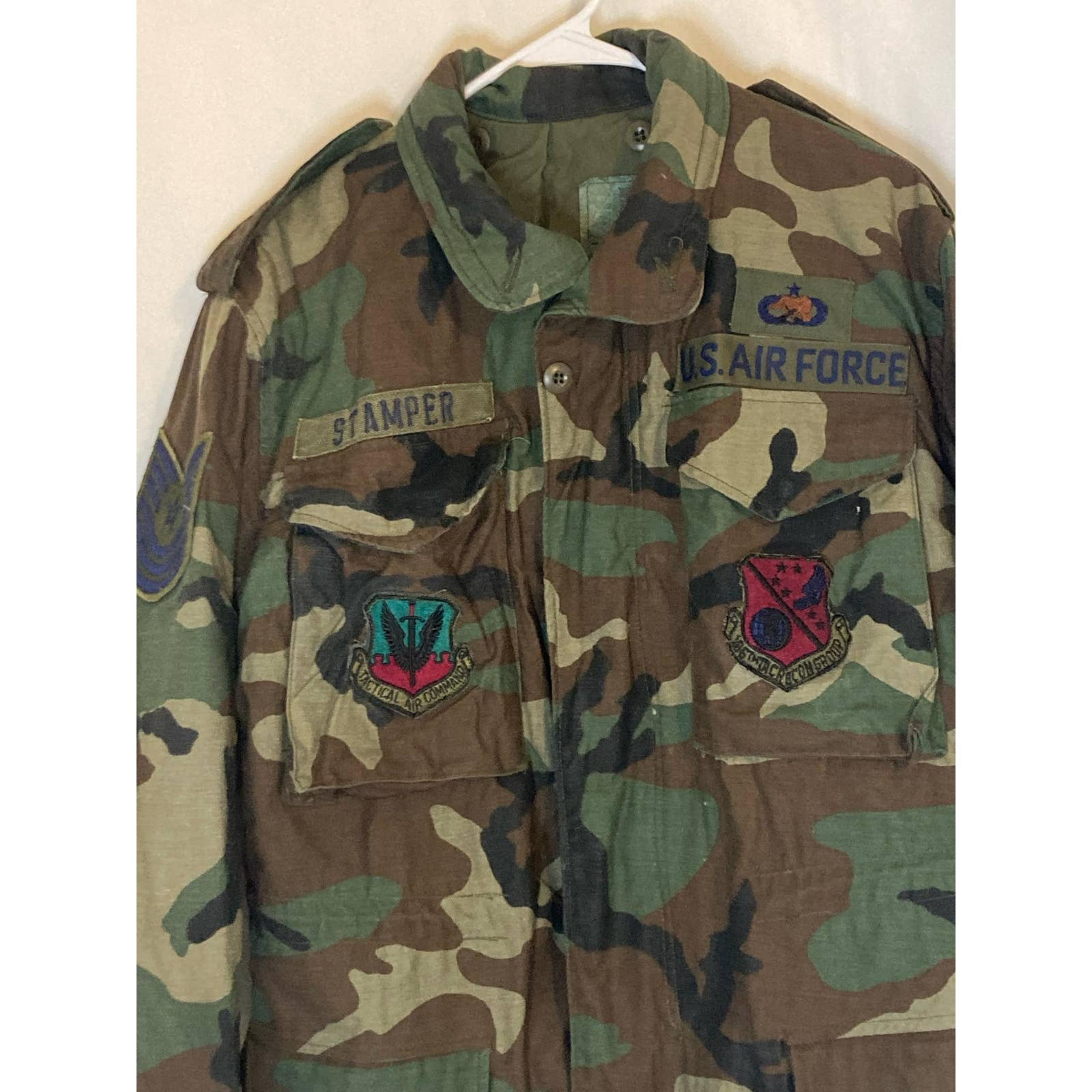 Military Field Jacket Size Small Regular Woodland Camoflage