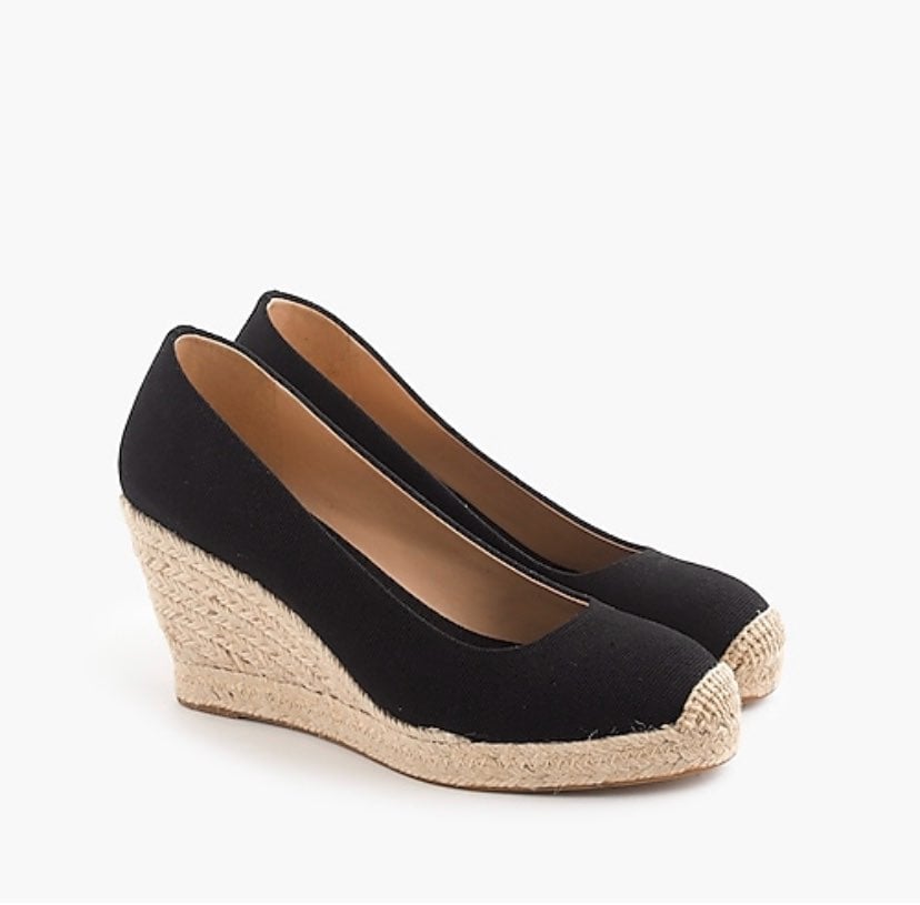 J Crew Seville Espadrille Wedges Size 9