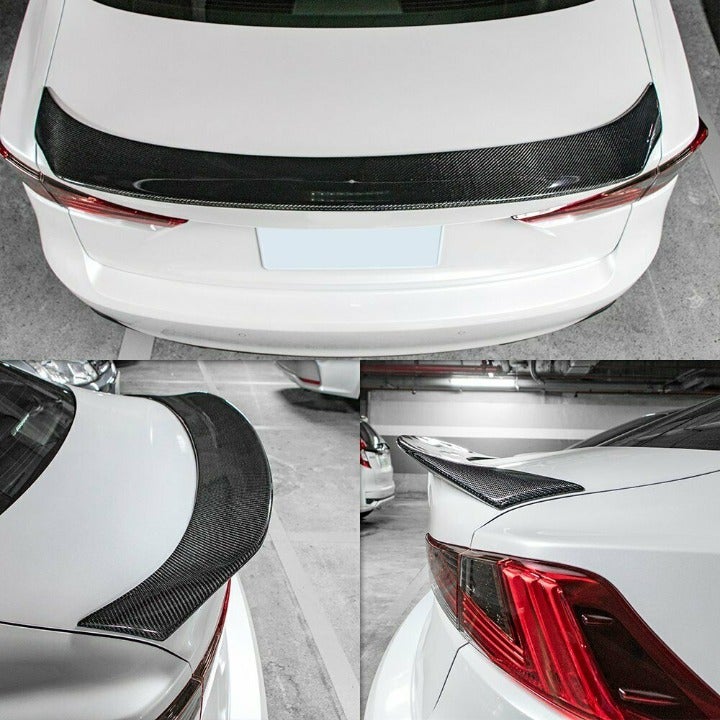 New Real Carbon Fiber Trunk Spoiler Fits 2014-2021 Lexus IS F-Sport IS250 IS300