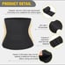 BLACK ADJUSTABLE NEOPRENE Waist