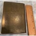 Vtg Brass Paperweight 3 x 4.5 Made in England Engraved James Adams Felt Back