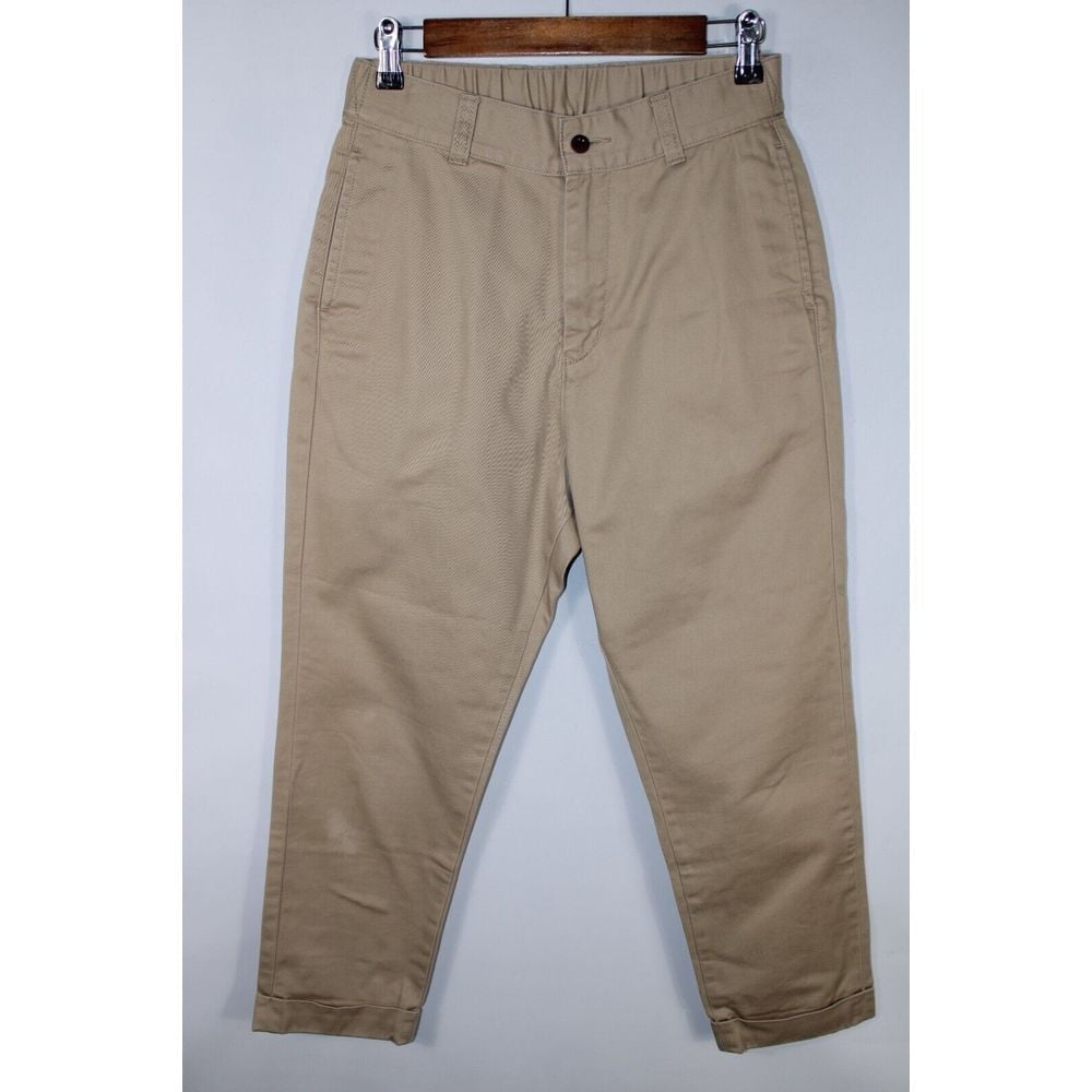 Japan Blue Men's 30 Waist Khaki 23 Inseam Rolled Hem Pants
