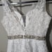 NWT Juliet White Dress Floral Lace Applique A-Line Style 853