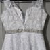 NWT Juliet White Dress Floral Lace Applique A-Line Style 853