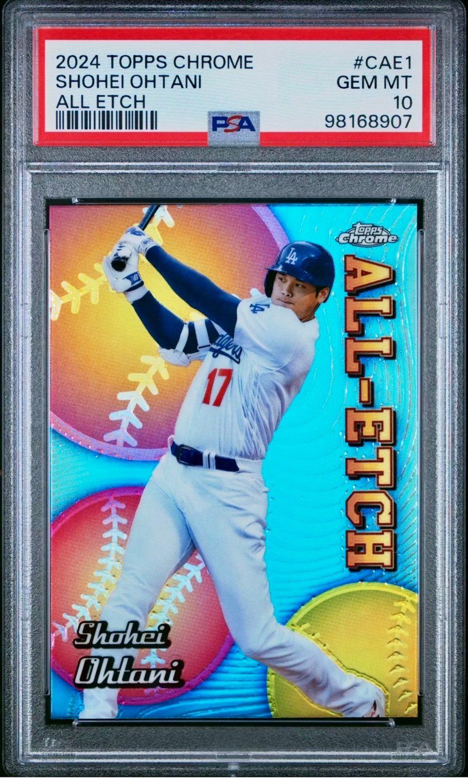 2024 TOPPS CHROME CHROME ALL ETCH #CAE1 SHOHEI OHTANI PSA 10 GEM MINT