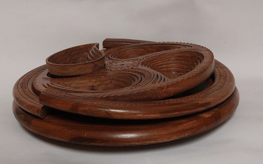 Prinsesita's Magic Basket Wooden Handmade Collapsible Collectible Decorative