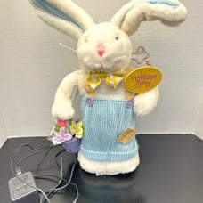 Avon Easter Bunny Skippie Fiber Optic Color Changing Lighted Spring Decor Plush