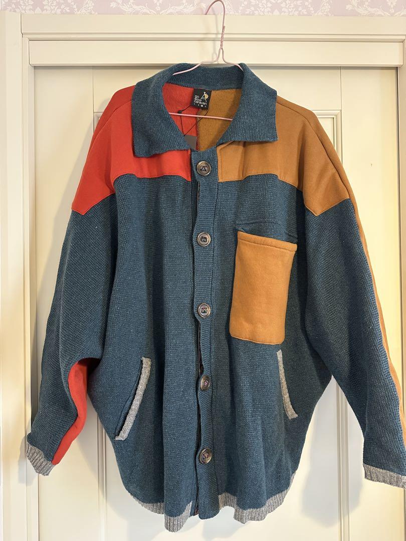 go slow caravan patchwork cardigan size.4