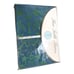Lenox Fine Table Linens Round 90 Tablecloth Green & Blue Jacquard Fleur De Lis