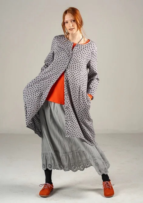 Woven “Olivia” dress in organic cotton Size L Gudrun Sjoden