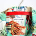 Vintage Pierre Cardin tropical shirt L cotton Korea island Caribbean aqua green
