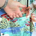 Vintage Pierre Cardin tropical shirt L cotton Korea island Caribbean aqua green
