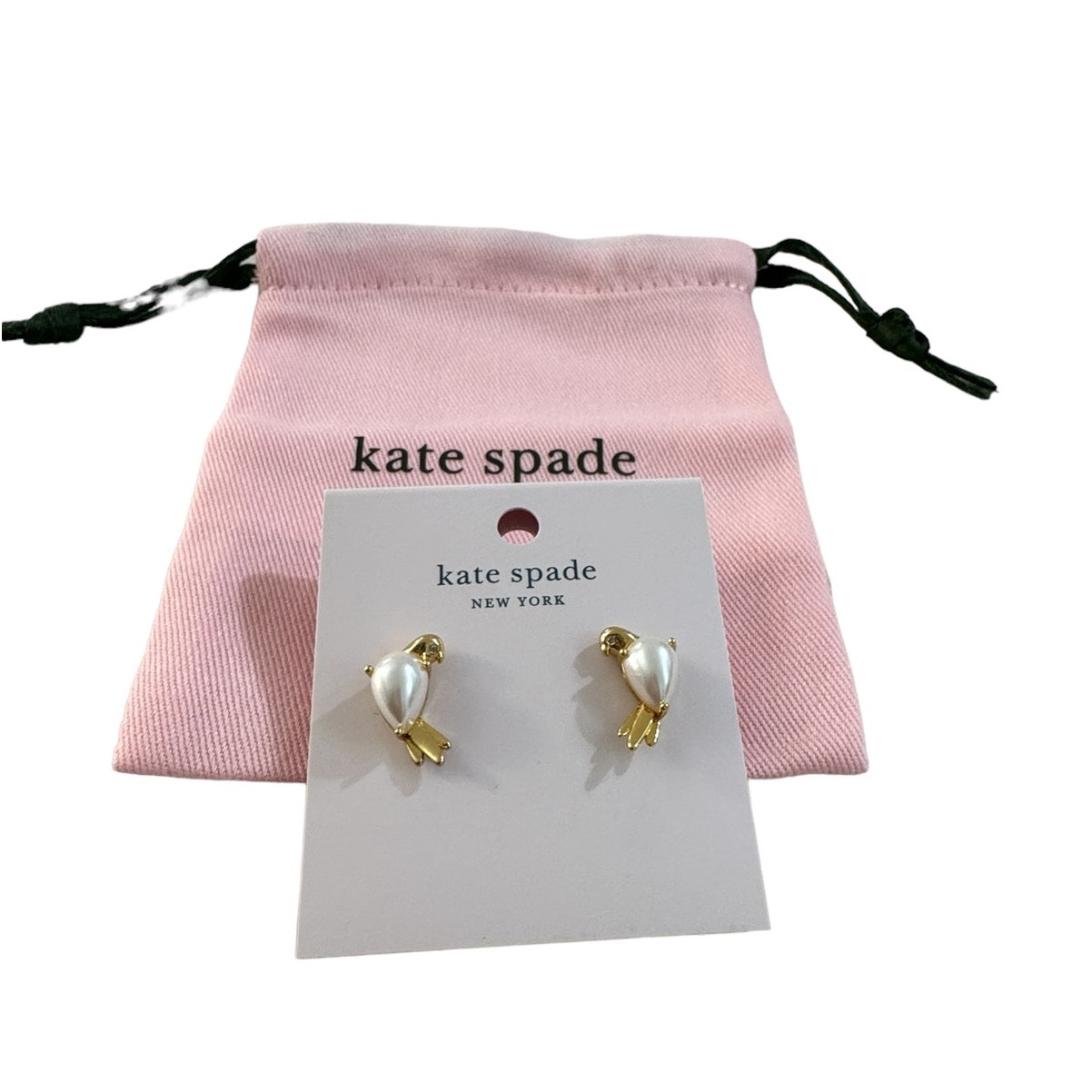 Kate Spade Spring Scene Bird Studs New