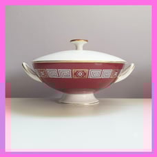 Wedgwood Asia Tureen Serving Bowl Lid Handled Covered Dish Footed 8 Porcelain
