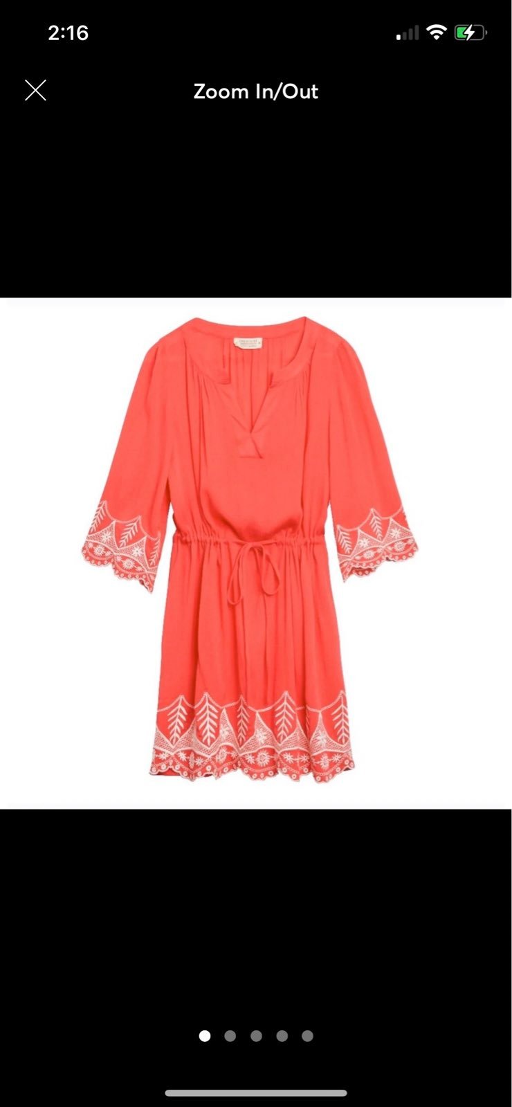 NWT Crescent Rita Embroidered Tunic