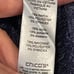 Weekends by Chico's Women's Pullover Hoodie Long Sleeve Stretch Navy Blue Size 1
