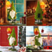 14IN Garden Gnomes Statue Outdoor Clearance, Solar Lights Gnome