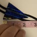 Blue Gold Black Iridescent Vintage Original Glass Western Bolo Triangle Tie